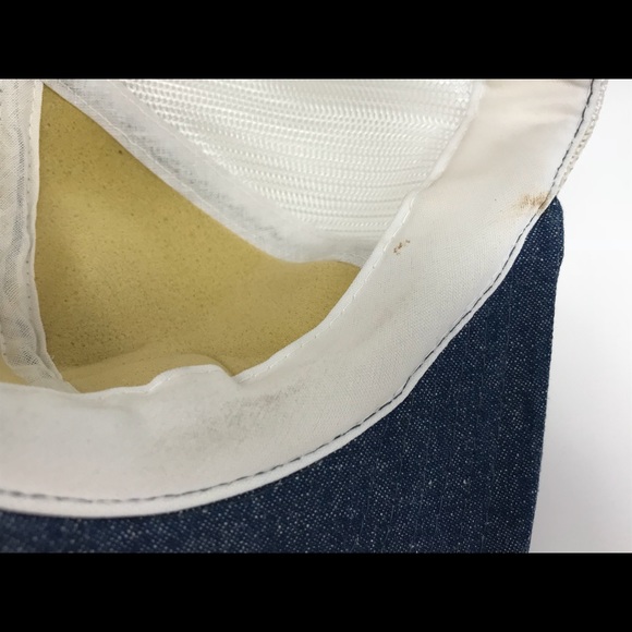 Barlow Agency Inc. Vintage Denim Blue & White Hat - Picture 7 of 8